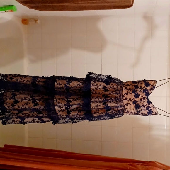 Express Dresses & Skirts - Dress wore to a wedding only once worn. Size small (2-4) color Navy Blue